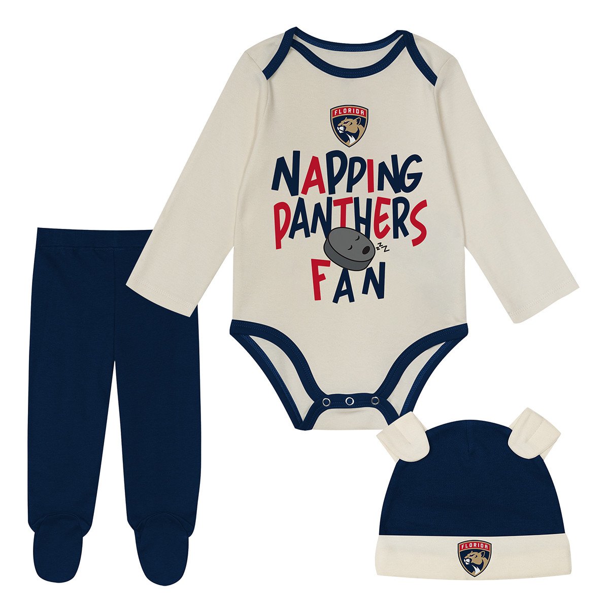 Florida Panthers Infant Napping Fan 3-Piece Set
