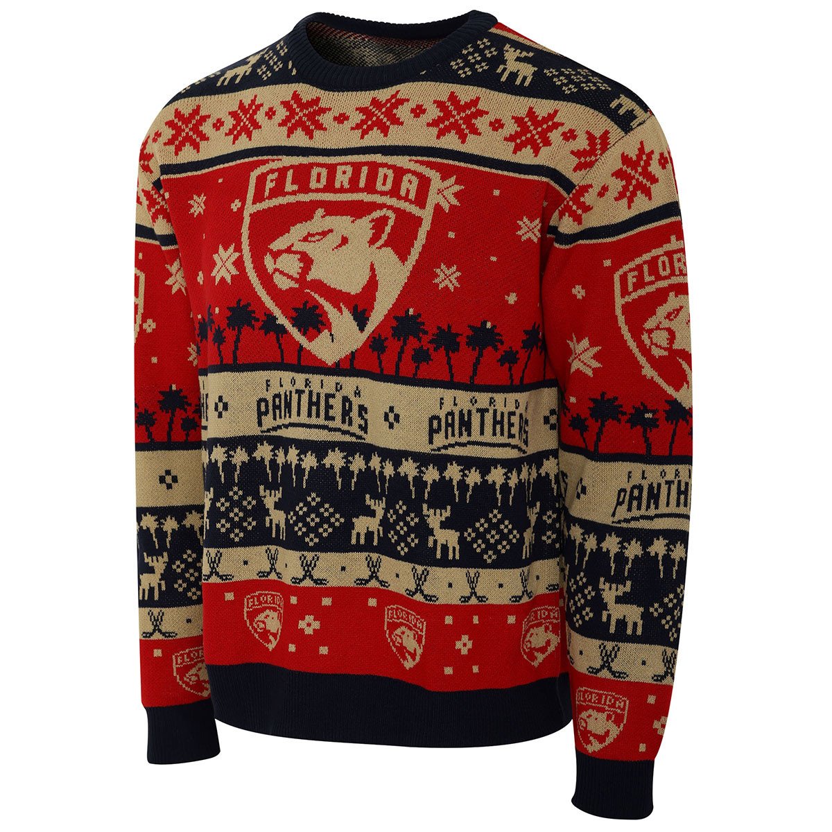 Florida Panthers Big Logo Ugly Holiday Sweater