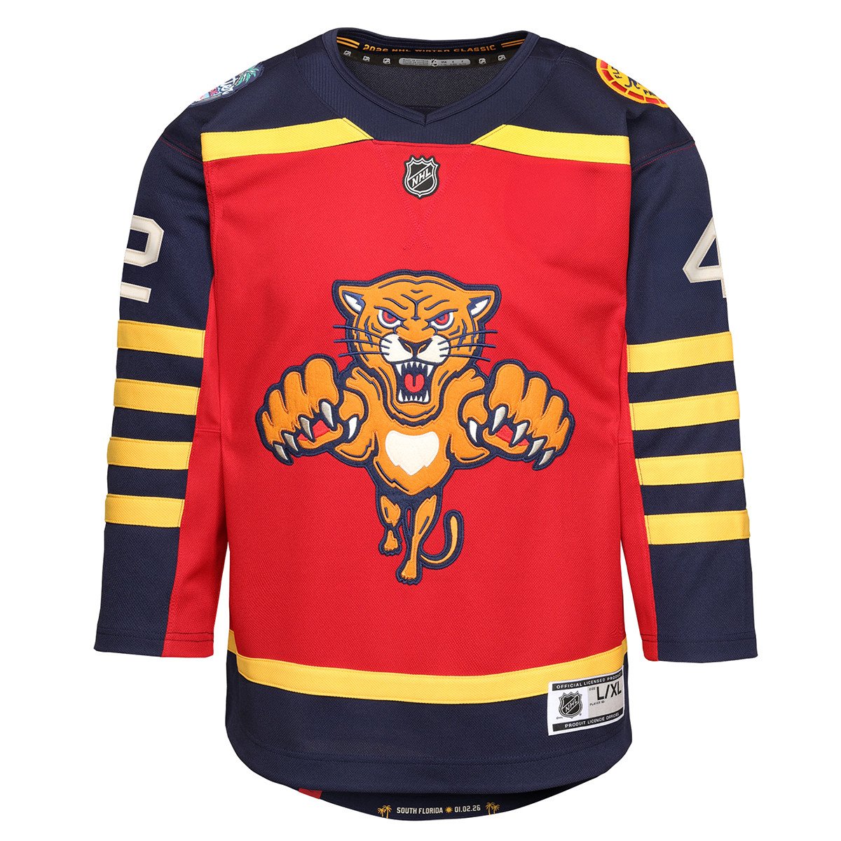 Florida Panthers Youth NHL 2026  Winter Classic #42 Gustav Forsling Jersey