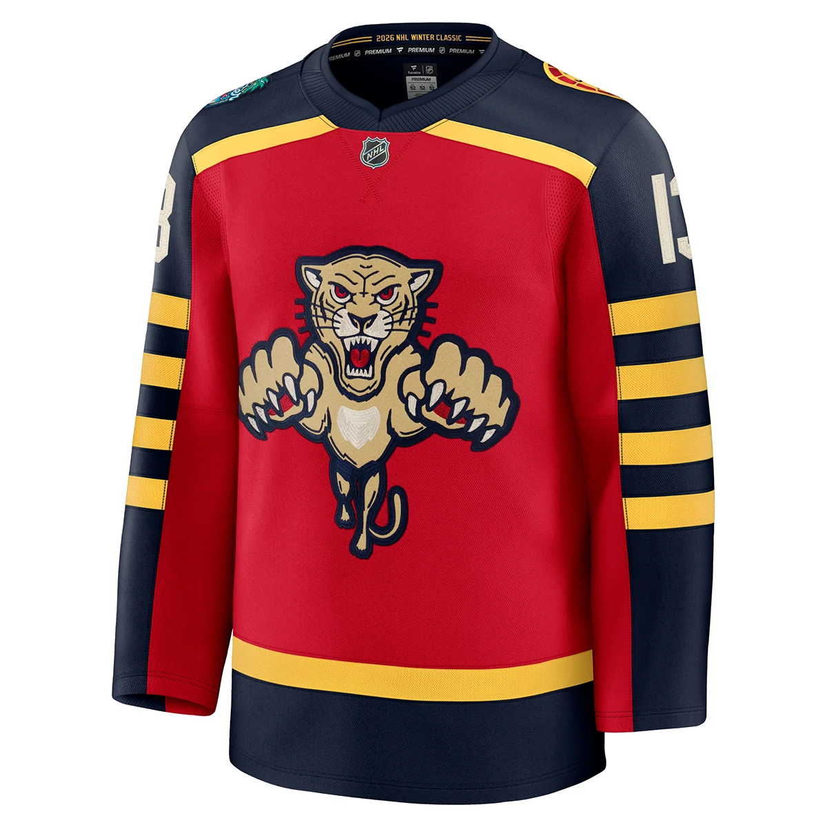 Florida Panthers NHL 2026  Winter Classic #13 Sam Reinhart Premium Jersey