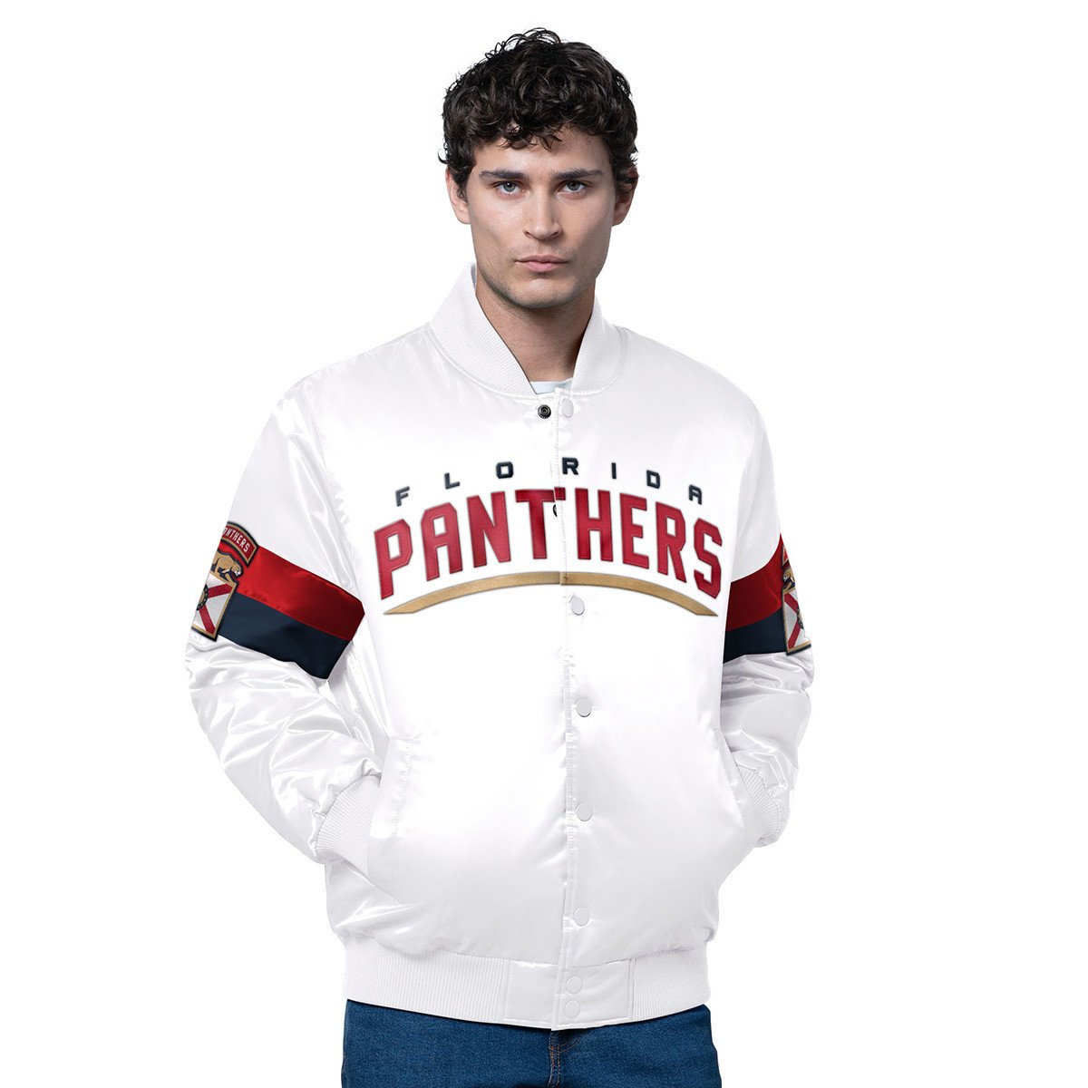 Florida Panthers Triple Option Varsity Jacket