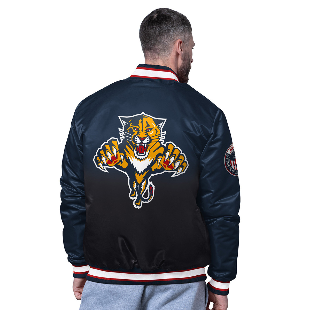 Florida Panthers Pass Rush Retro Varsity Jacket