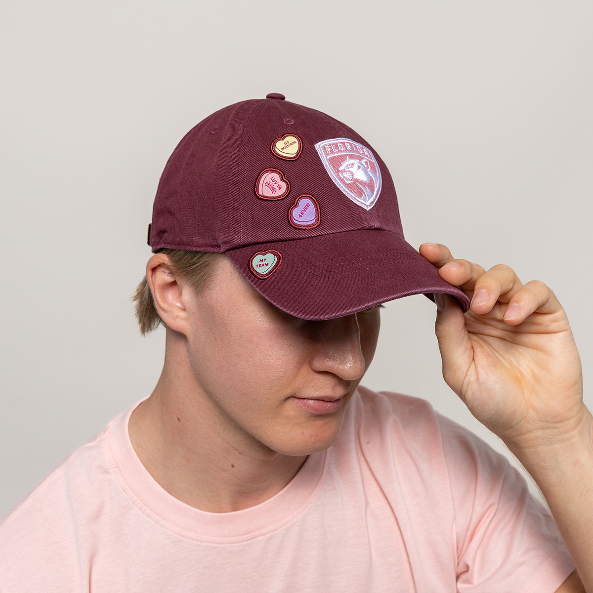 Florida Panthers Valentine's Day Clean Up Cap