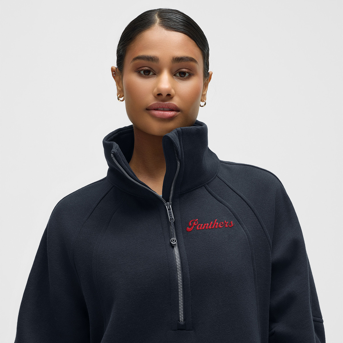 Florida Panthers Women's Long Scuba Oversized Half Zip Funnel Neck