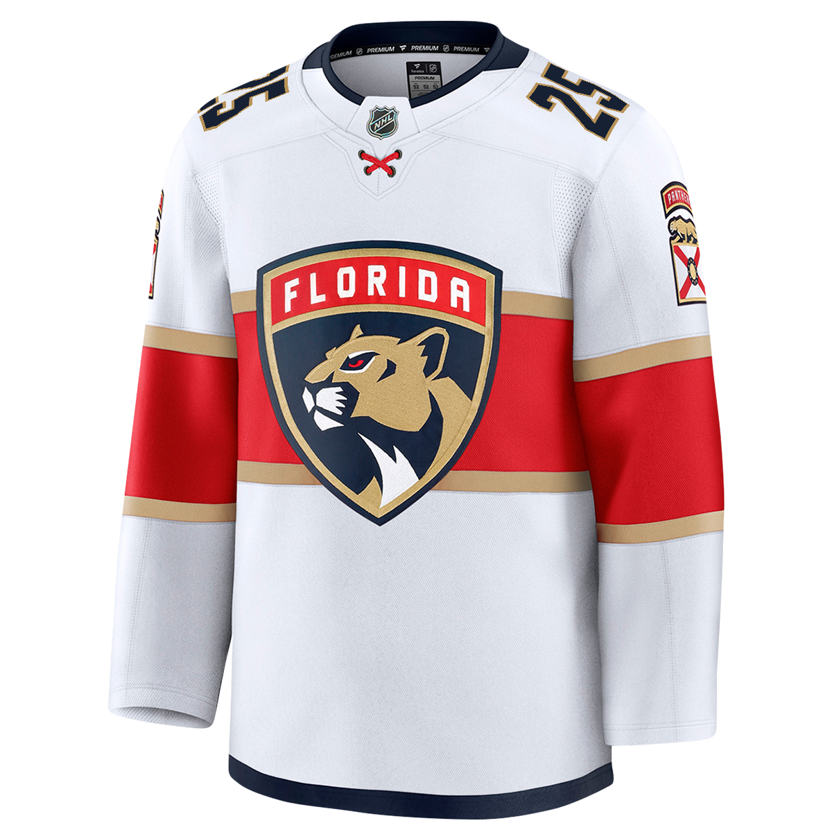 Florida Panthers #25 Jacob Markstrom Premium Authentic Away Jersey