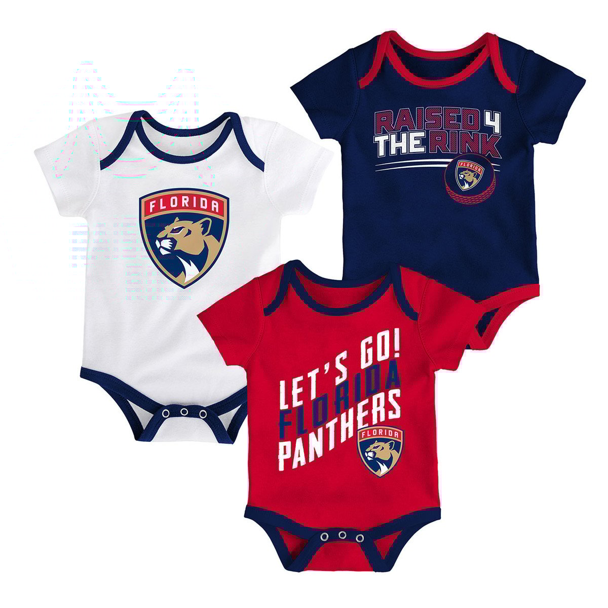 Florida Panthers Infant Power Play 3-Pack Bodysuit