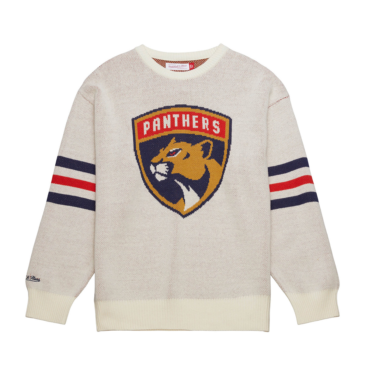 TMT 　FLORIDA CREW NECK KNIT Florida Panthers Helmet Shield Crew Neck Sweater - FLA TEAM SHOP