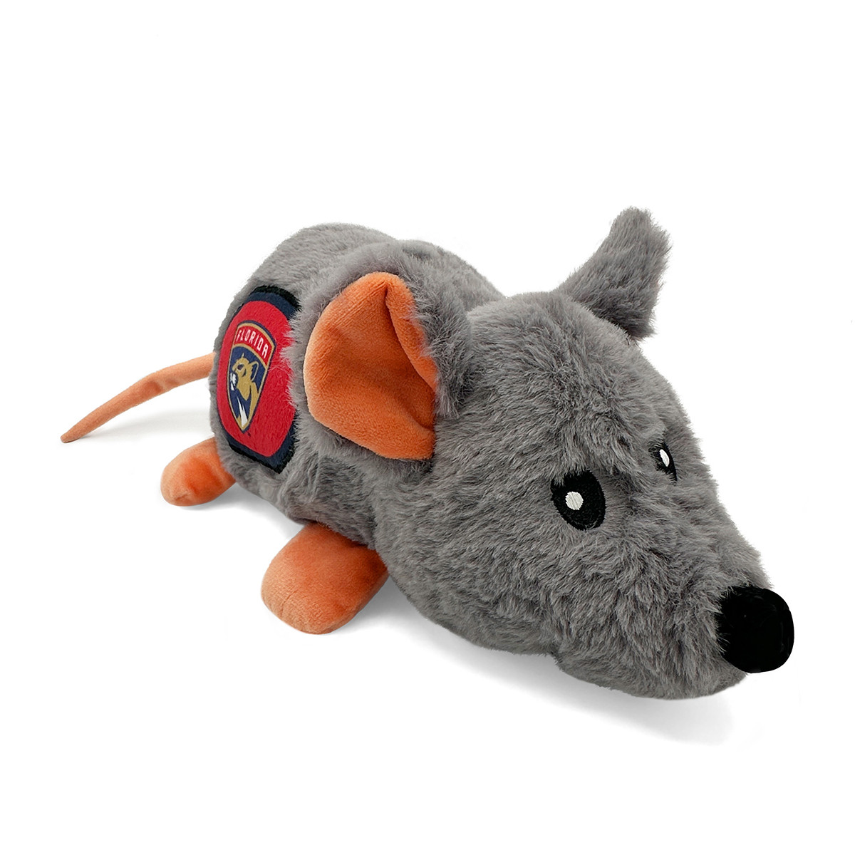 Florida Panthers Plush Rat Dog Toy FLA TEAM SHOP