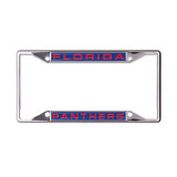 Florida Panthers Metallic License Plate Frame