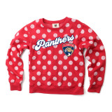 Florida Panthers Juvenile Girls Red Polka Dot Sweatshirt