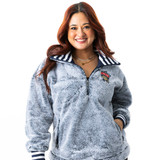 Florida Panthers Women's Left Field 1/2 Zip Hood Pullover