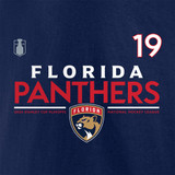 Florida Panthers 2024 Stanley Cup Playoff Authentic Pro #19 Matthew Tkachuk T-Shirt