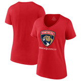 Florida Panthers Women's 2024 Stanley Cup Playoff Participant V-Neck T-Shirt