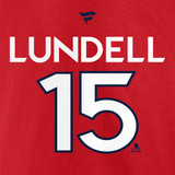 Florida Panthers 2024 Stanley Cup Champions #15 Anton Lundell T-Shirt