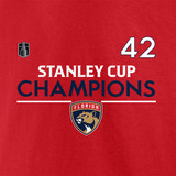 Florida Panthers 2024 Stanley Cup Champions #42 Gustav Forsling T-Shirt