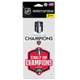 Florida Panthers 2024 Stanley Cup Champions 2-Pack Decals