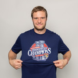 Florida Panthers 2024-2025 Back-to-Back Stanley Cup Champions Logo Navy T-Shirt