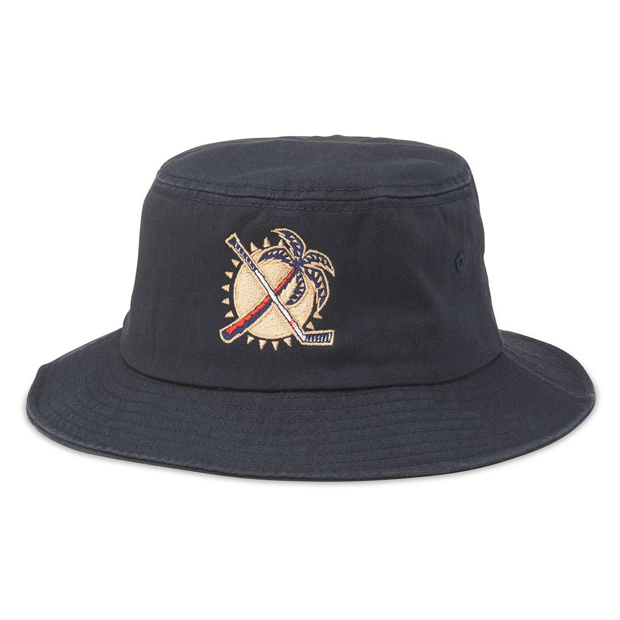 Florida Panthers Navy Sun and Stick Bucket Cap