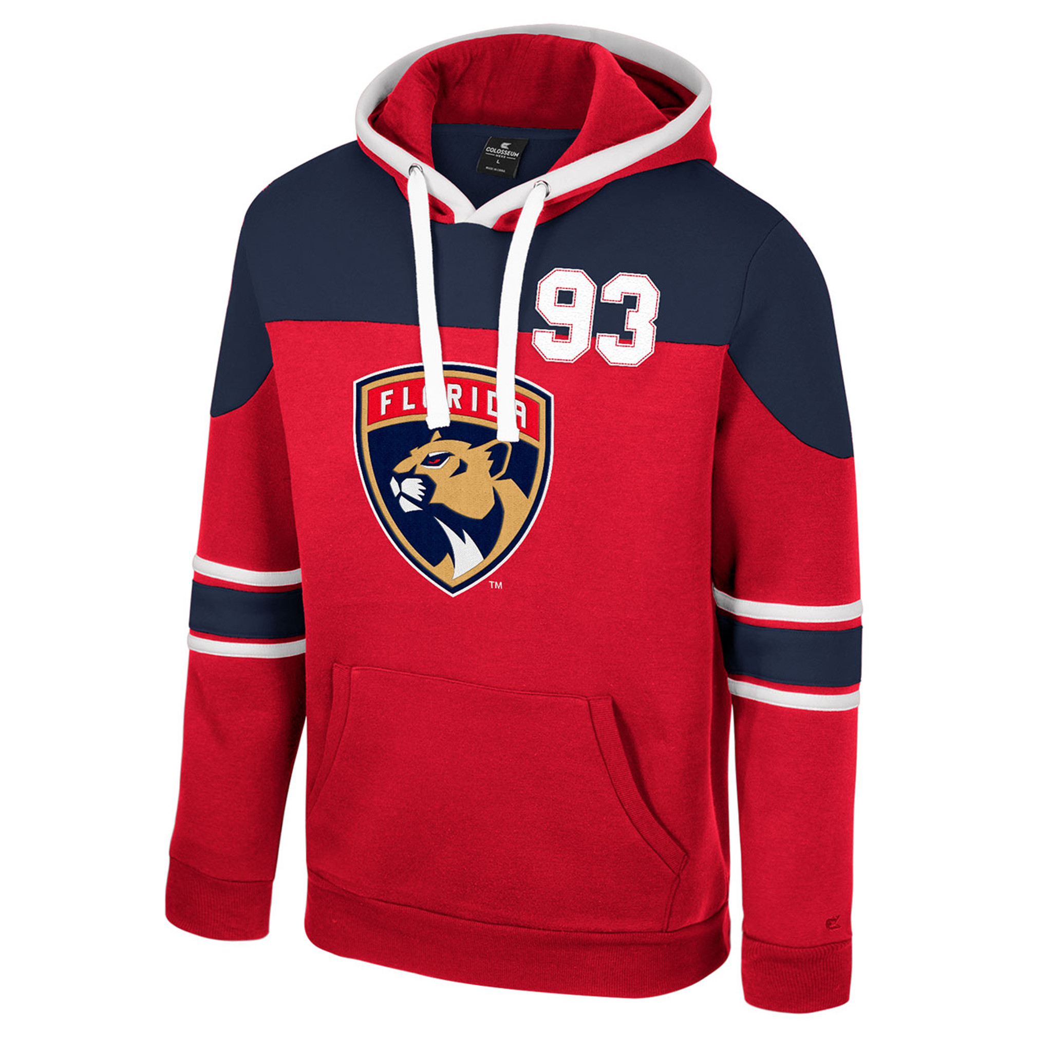 Youth Navy Florida Panthers Ageless Must-Have Lace-Up Pullover Hoodie