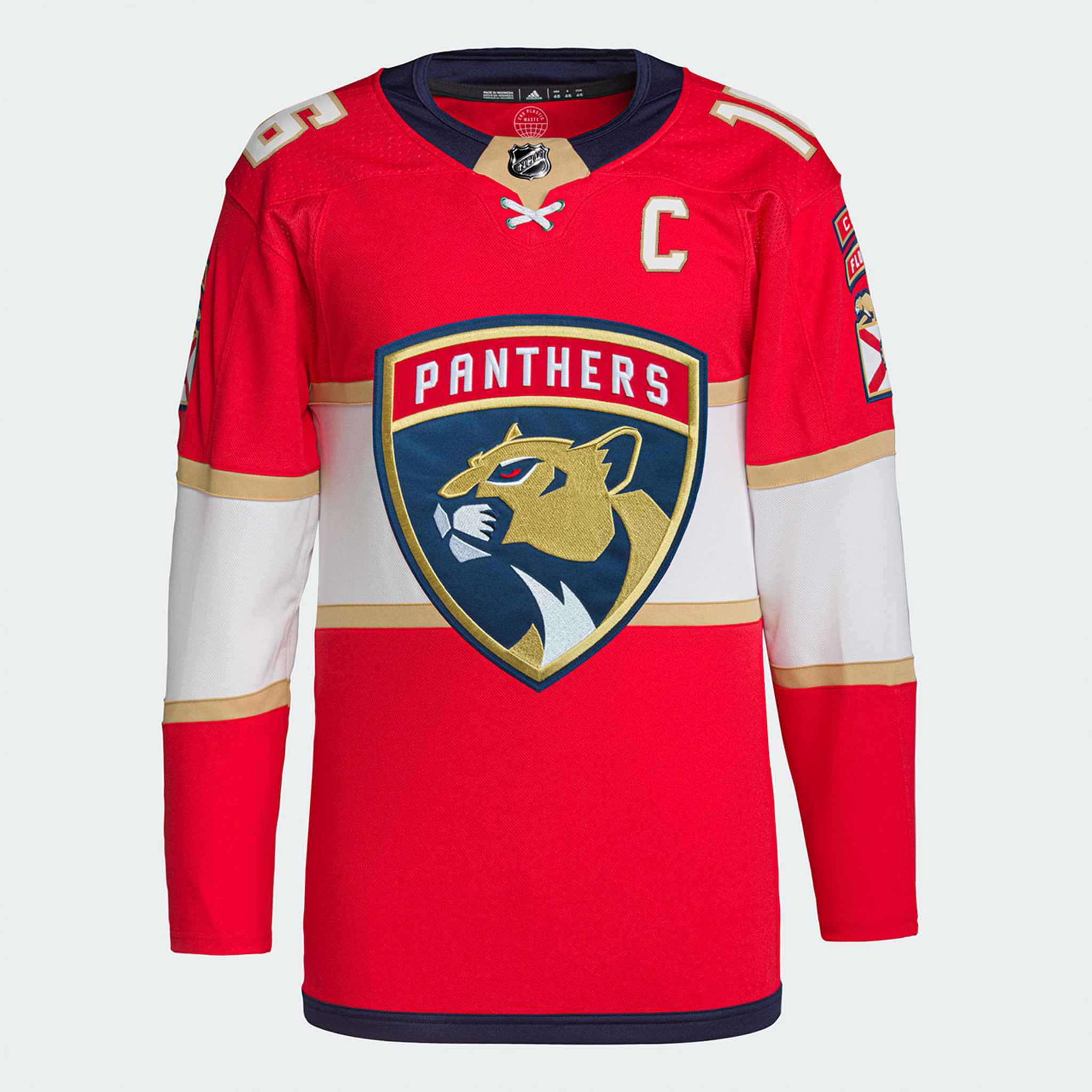 Authentic Reebok Adult Aleksander Barkov Home Jersey - NHL 16 Florida  Panthers