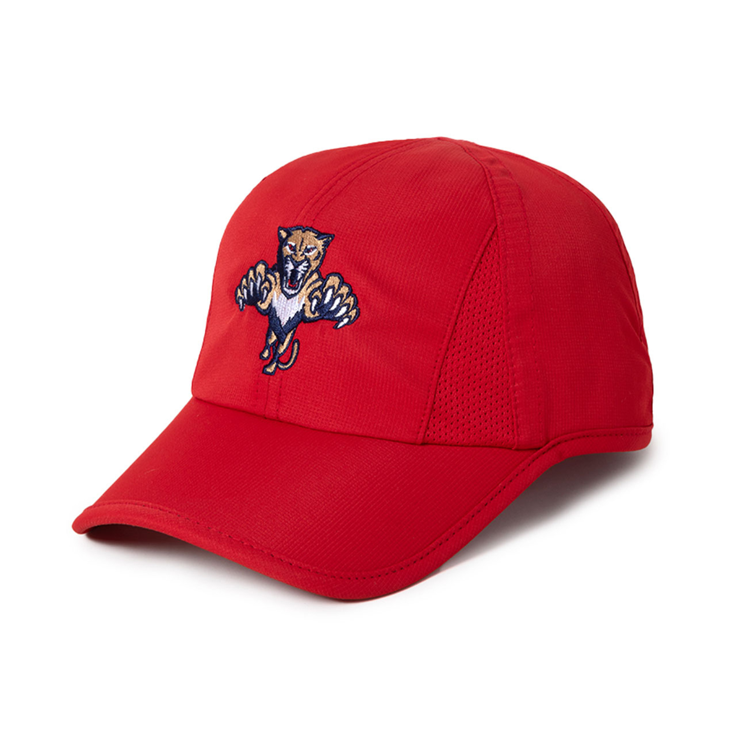 Florida Panthers Women's Red Leaping Cat Ponyflo Cap