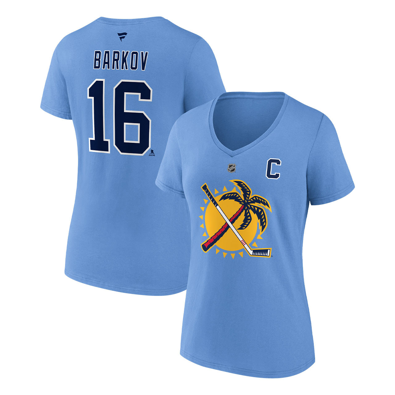 Florida Panthers 2022 Reverse Retro #16 Aleksander Barkov Women's Name & Number Shirt