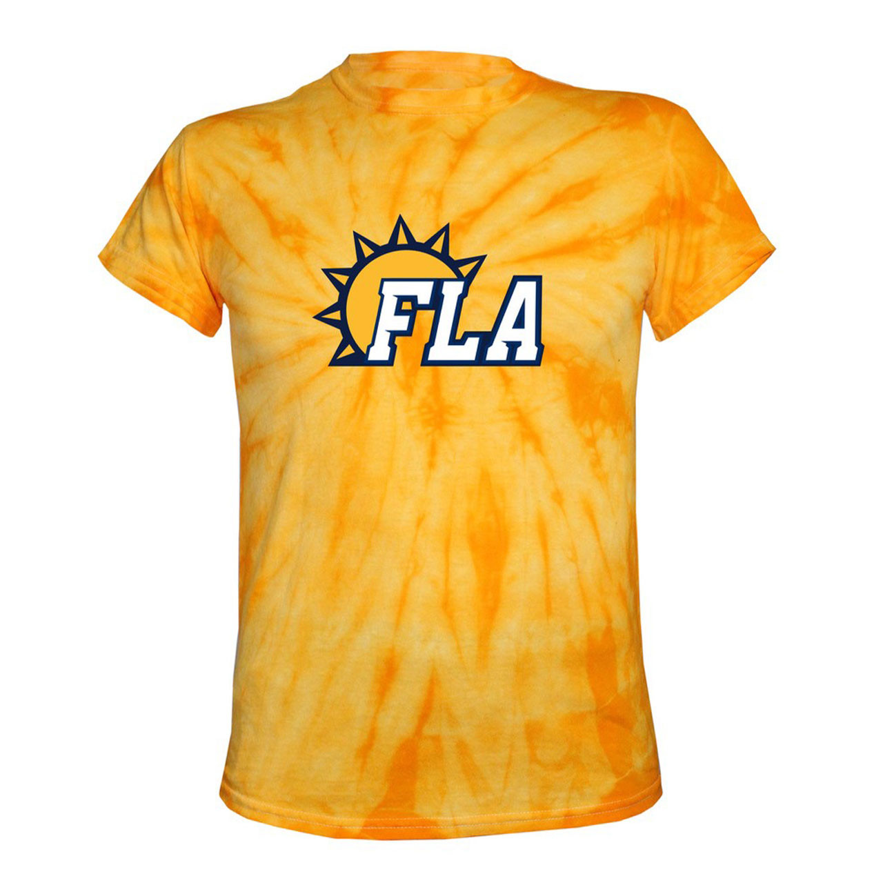 Florida Panthers Retro FLA Shirt Gold Tie-Dye
