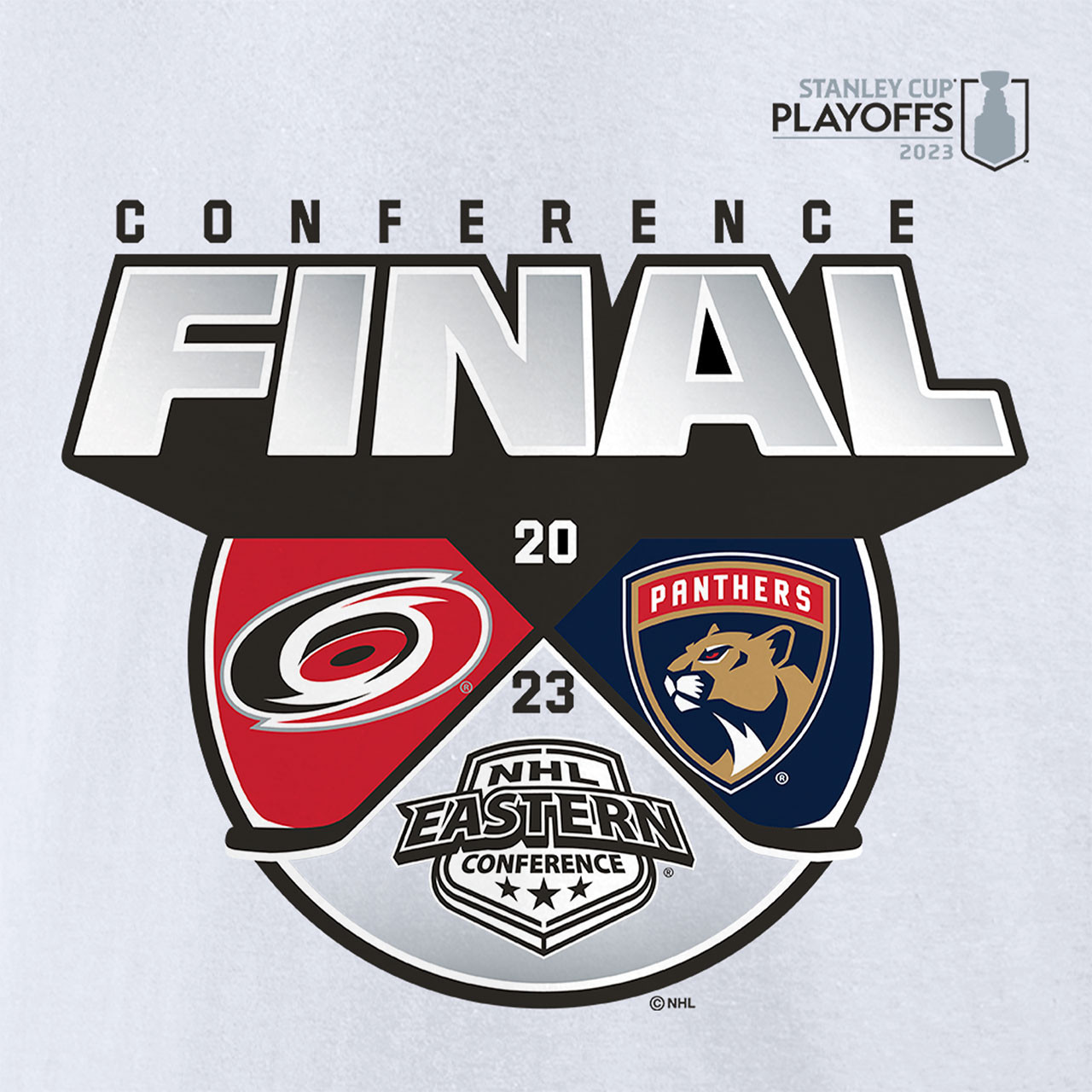 Florida Panthers vs. Carolina Hurricanes 2023 Eastern Conference Final Faceoff Matchup Shirt