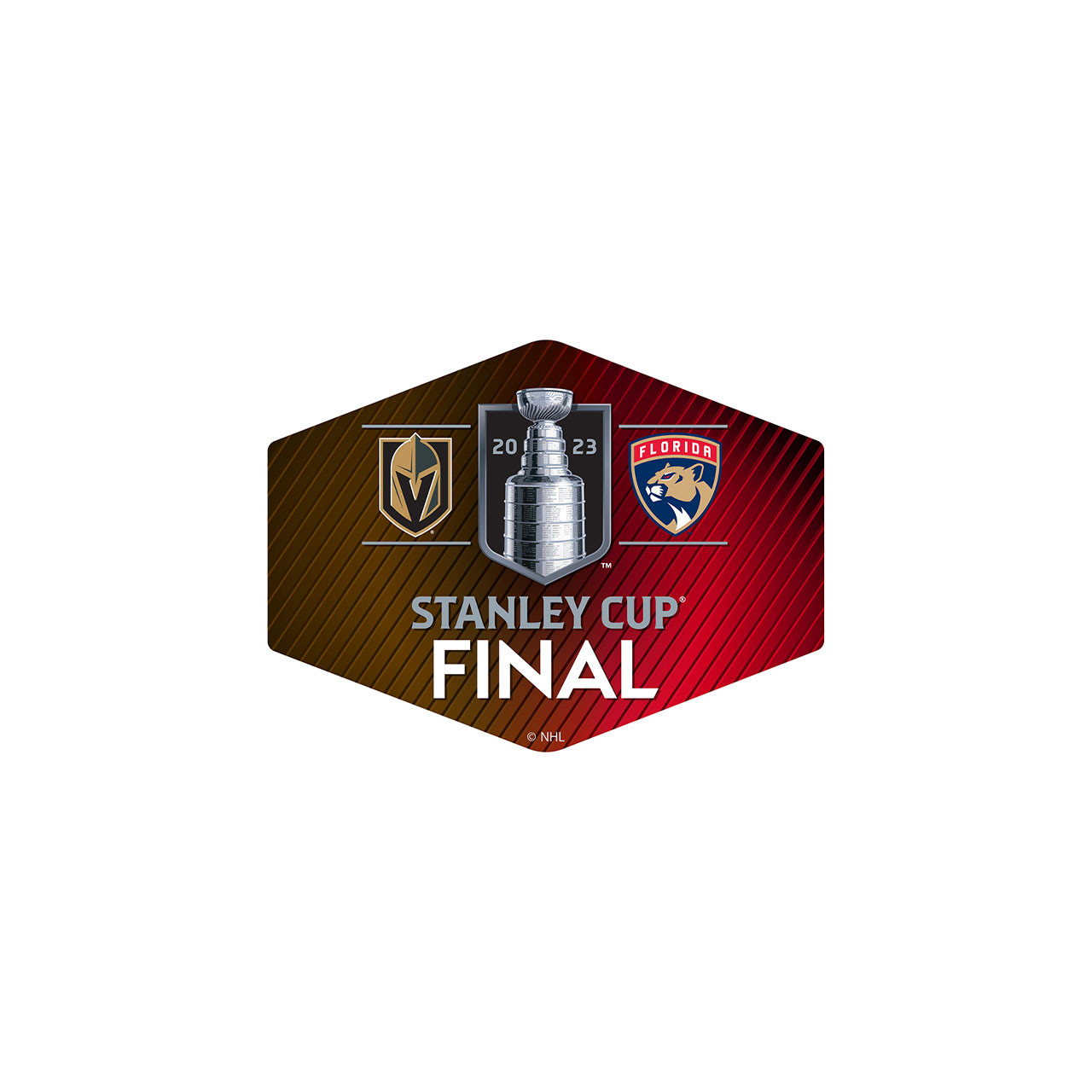Florida Panthers 2023 Stanley Cup Final Dueling Hexagon Pin
