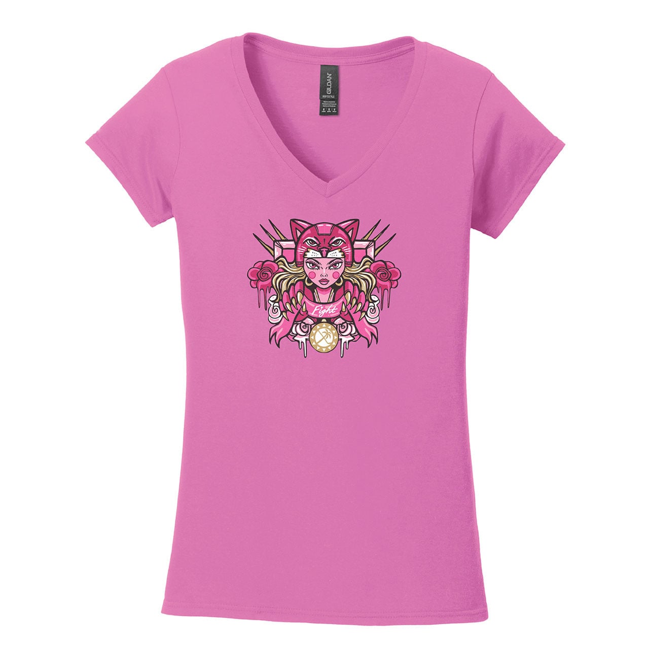 Florida Panthers Women's Pink in the Rink V-Neck Shirt