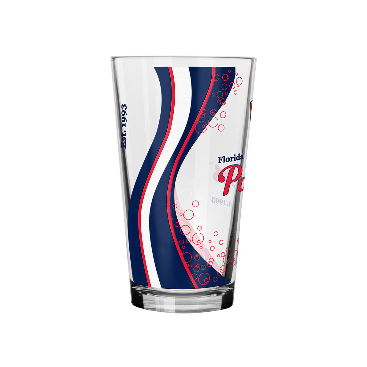 Florida Panthers Waves Pint Glass