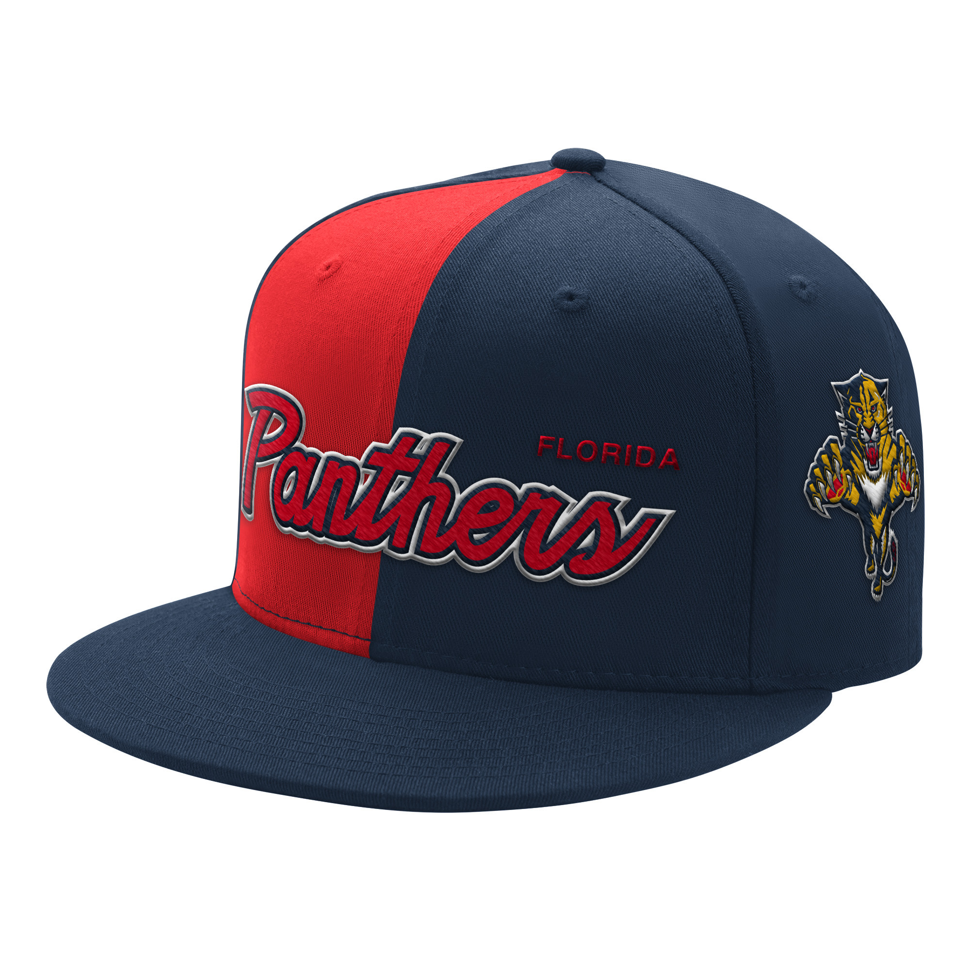 Florida Panthers Colorblock Flat Brim Starter Cap