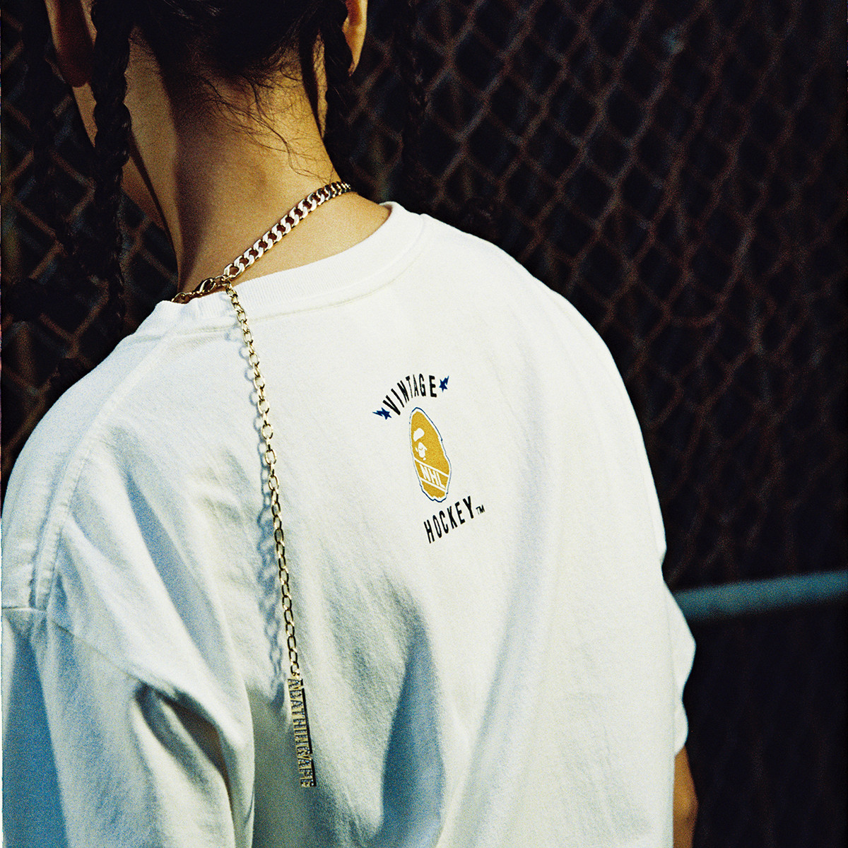 BAPE®︎ x Mitchell & Ness x NHL White T-Shirt