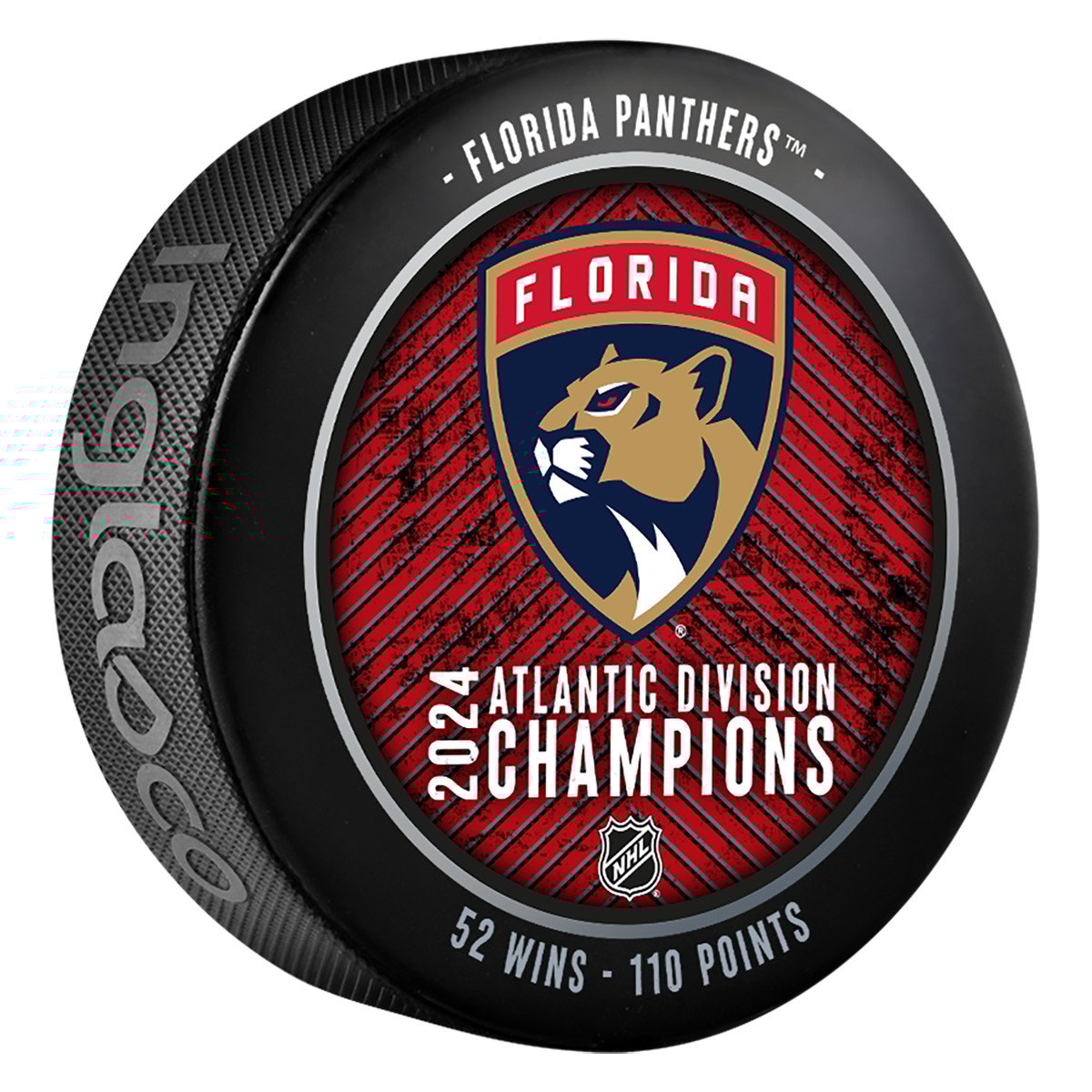 Florida Panthers 2024 Stanley Cup Playoff Division Champs Puck