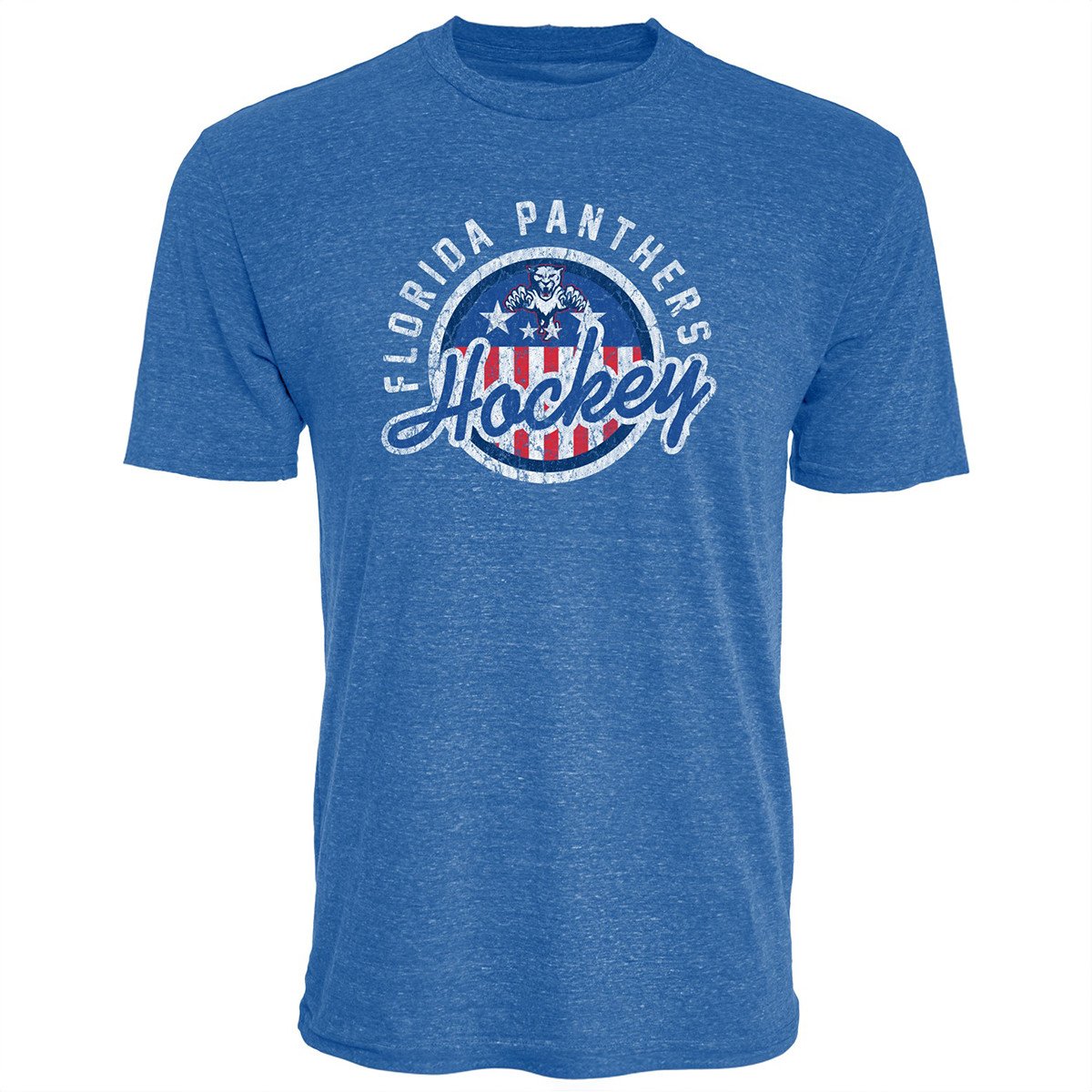 Florida Panthers Leaping Cat Stars and Stripes T-Shirt