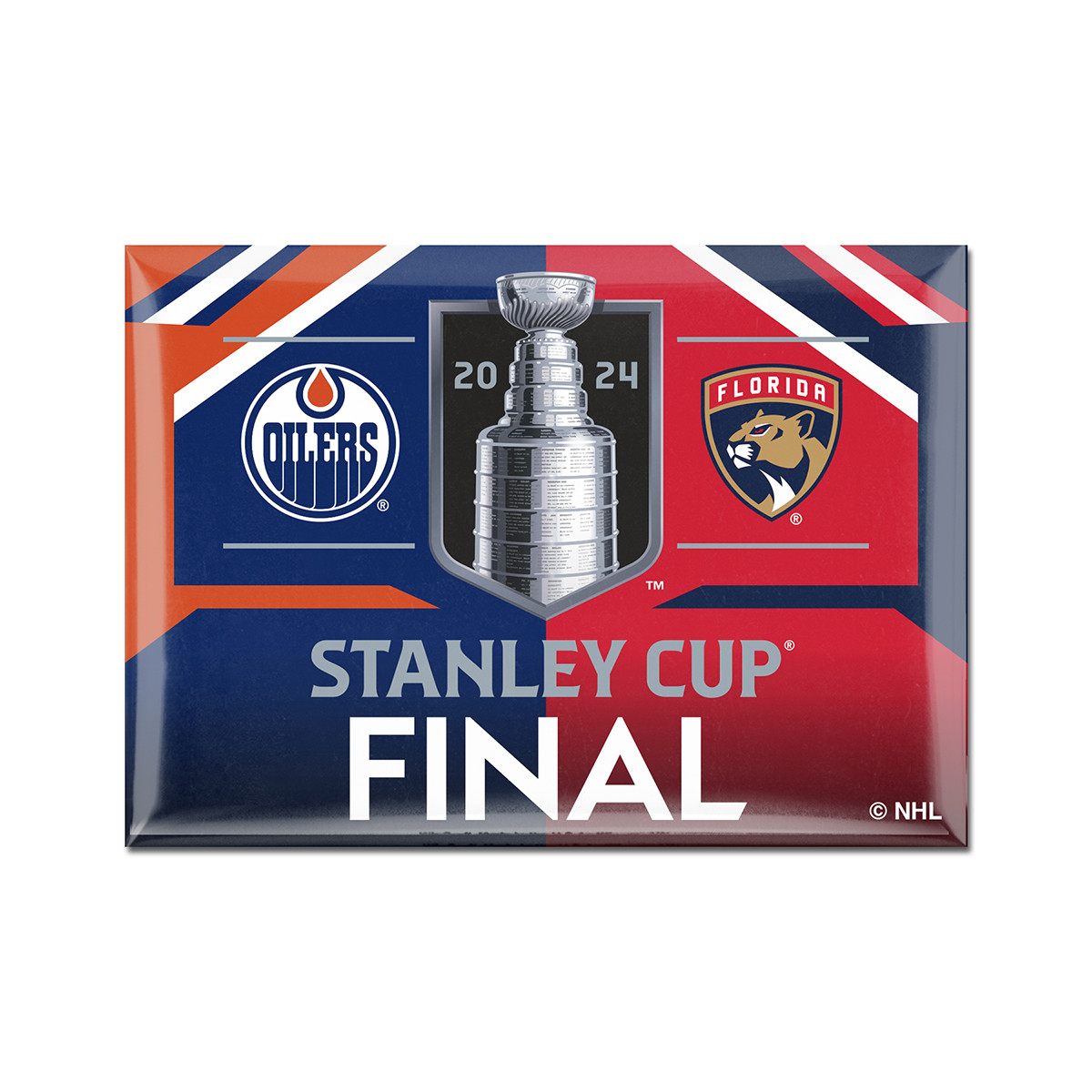 Florida Panthers vs. Edmonton Oilers 2024 Stanley Cup Final Dueling Magnet