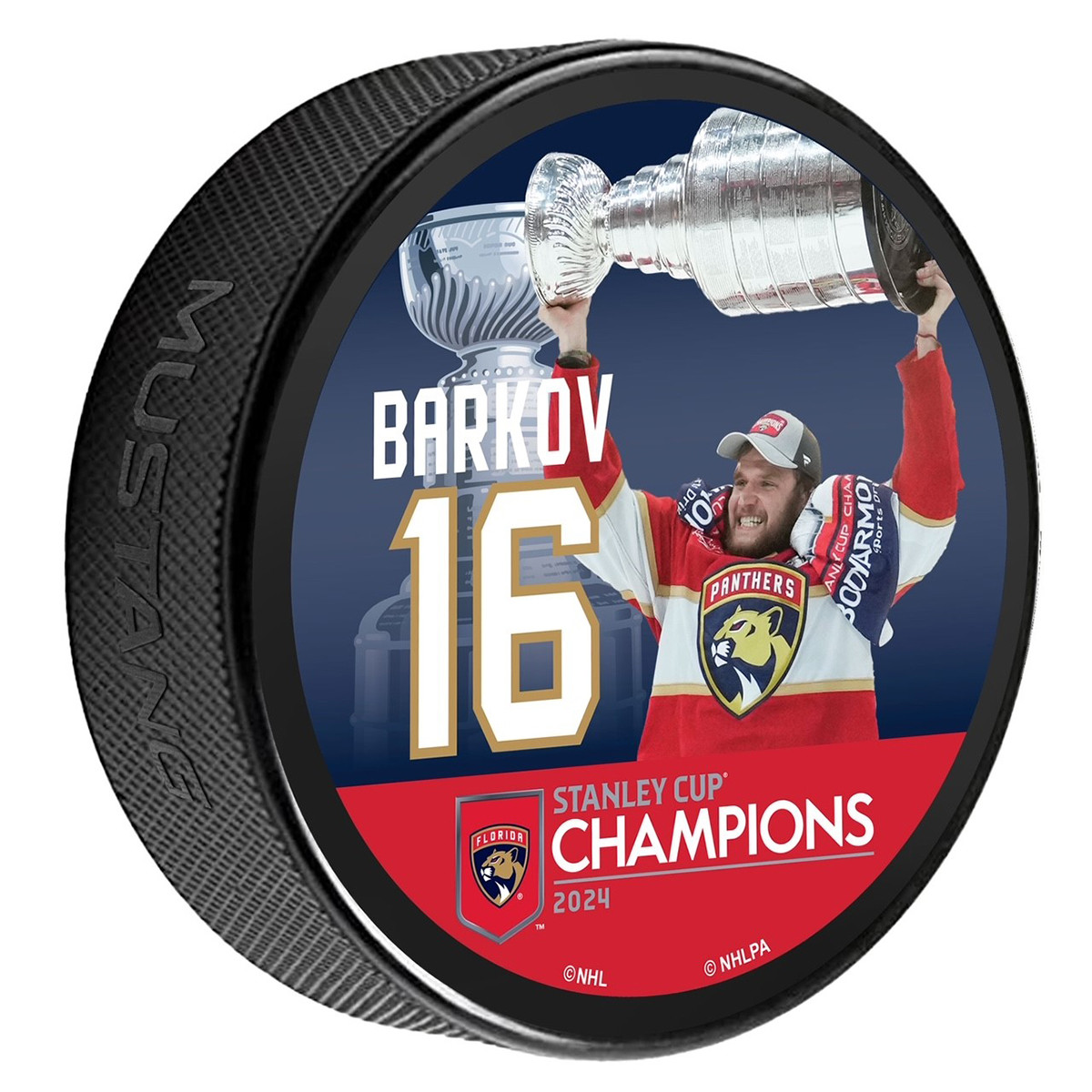Florida Panthers 2024 Stanley Cup Champions Aleksander Barkov Puck