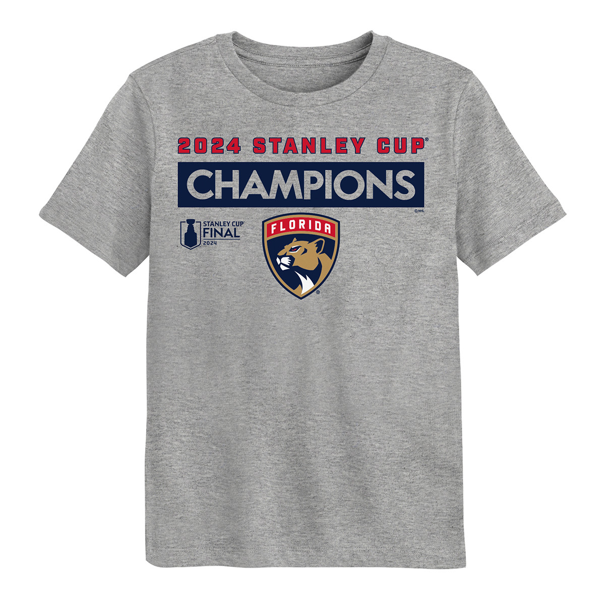 Florida Panthers Youth 2024 Stanley Cup Champions Roster T-Shirt