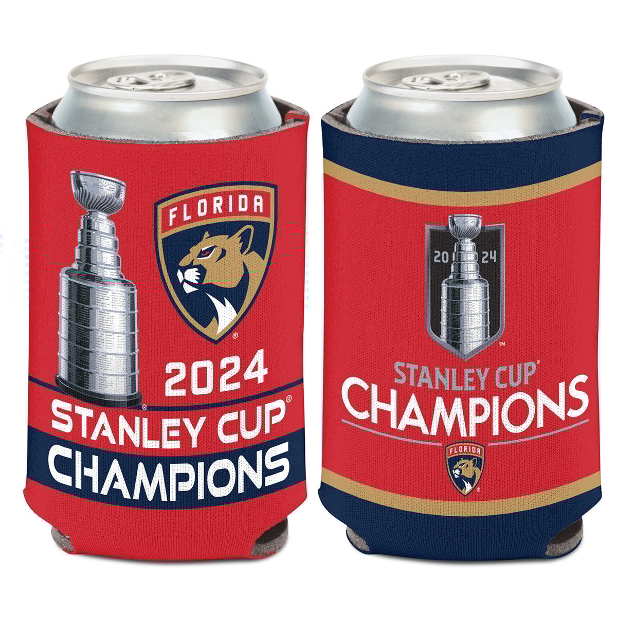Florida Panthers 2024 Stanley Cup Champions Trophy Can Cooler