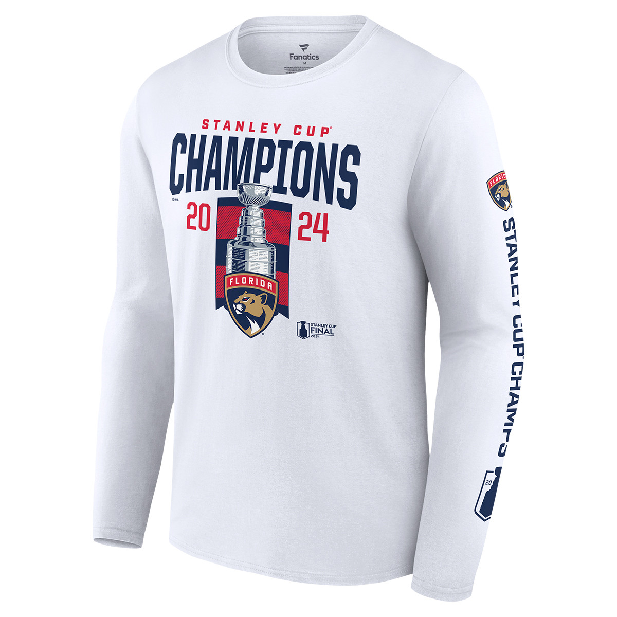 Florida Panthers 2024 Stanley Cup Champions Multi Champs Long Sleeve T-Shirt