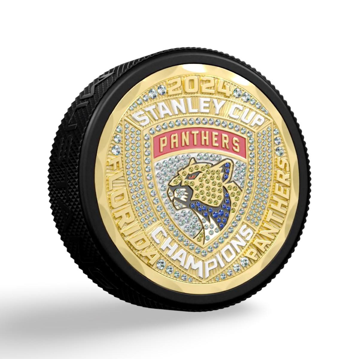 Florida Panthers 2024 Stanley Cup Champions Ring Puck