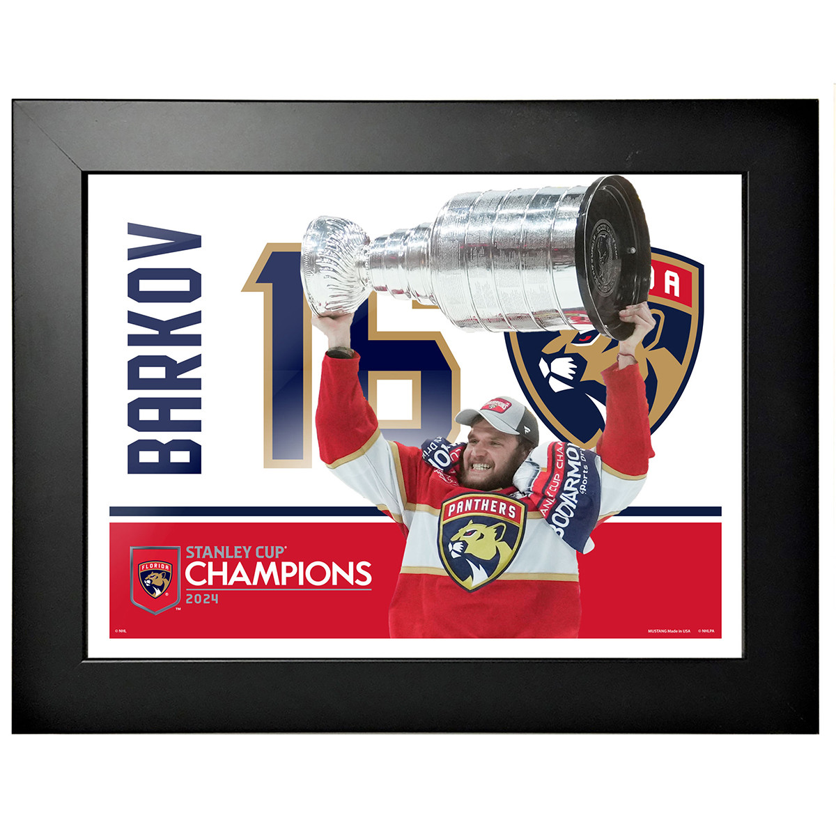 Florida Panthers 2024 Stanley Cup Champions Aleksander Barkov Framed Collectible