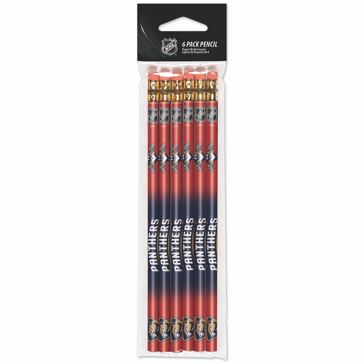 Florida Panthers #2 Wood Pencils 6-Pack