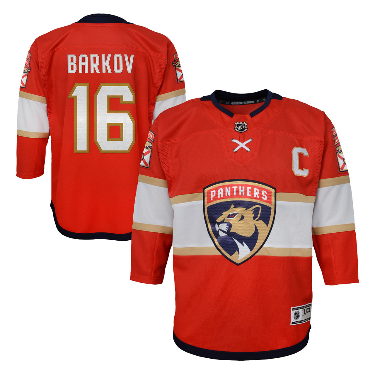 Florida Panthers Youth #16 Aleksander Barkov Home Jersey