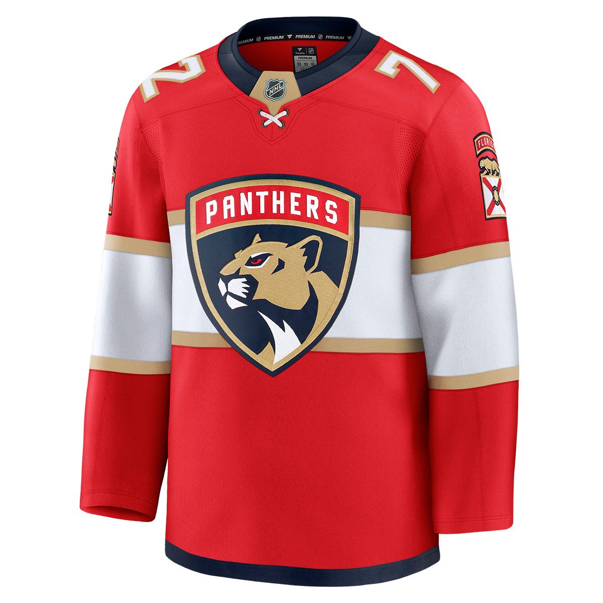 Florida Panthers #72 Sergei Bobrovksy Premium Authentic Home Jersey