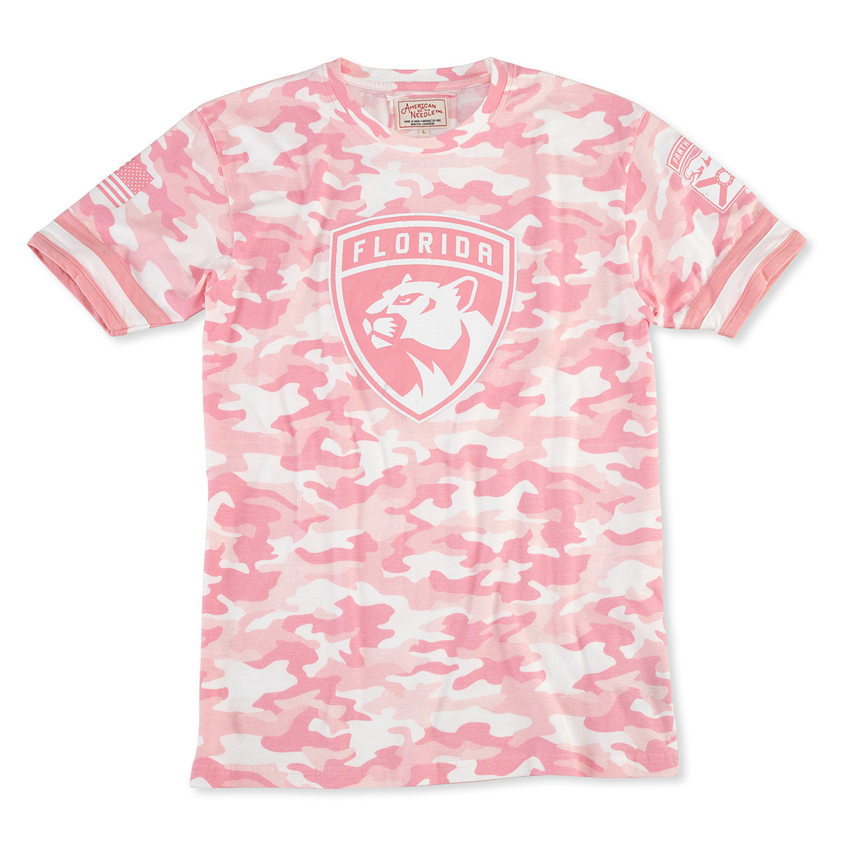 Florida Panthers Pink Camo Remote Control T-Shirt