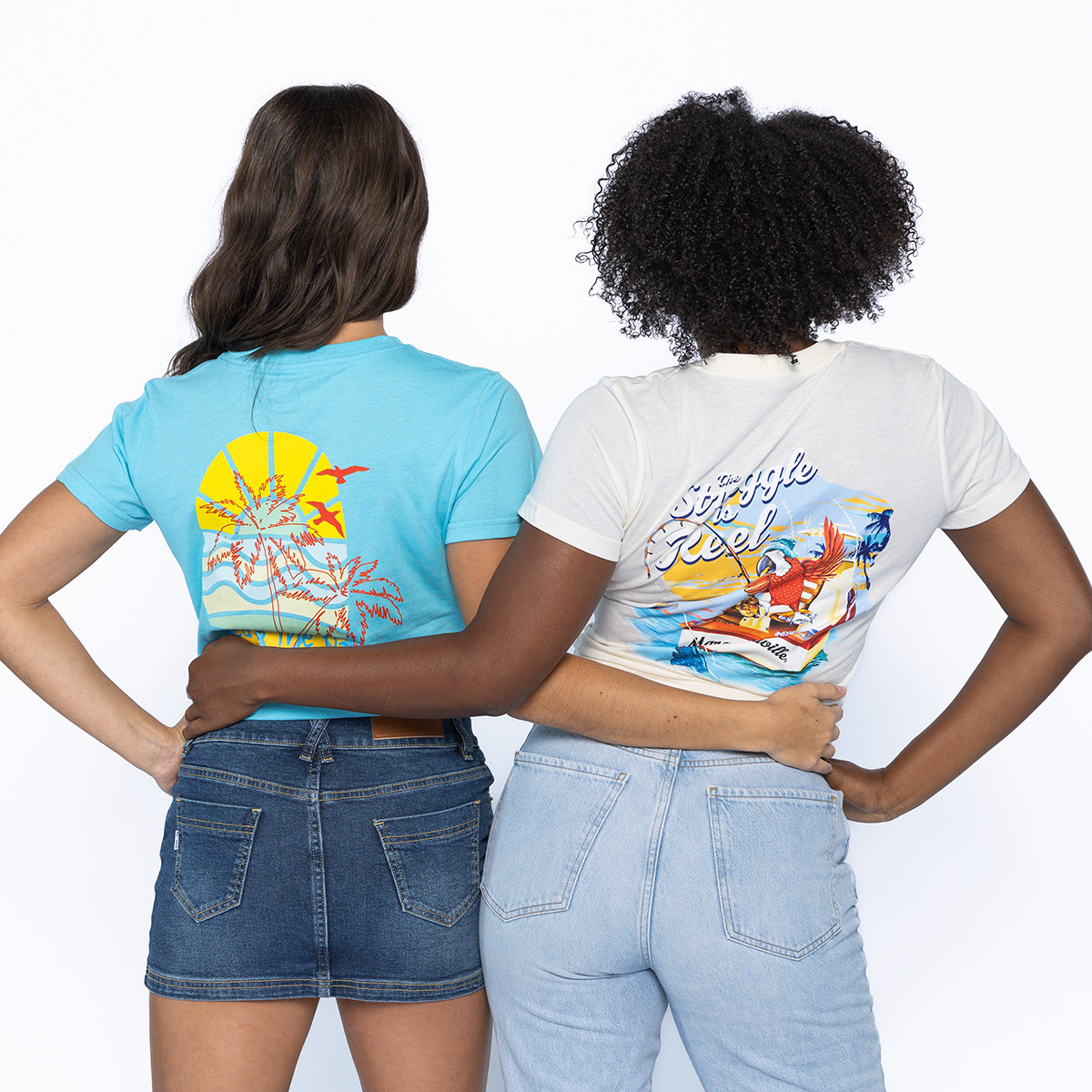 Florida Panthers Women's Margaritaville Reel Struggle V-Neck T-Shirt