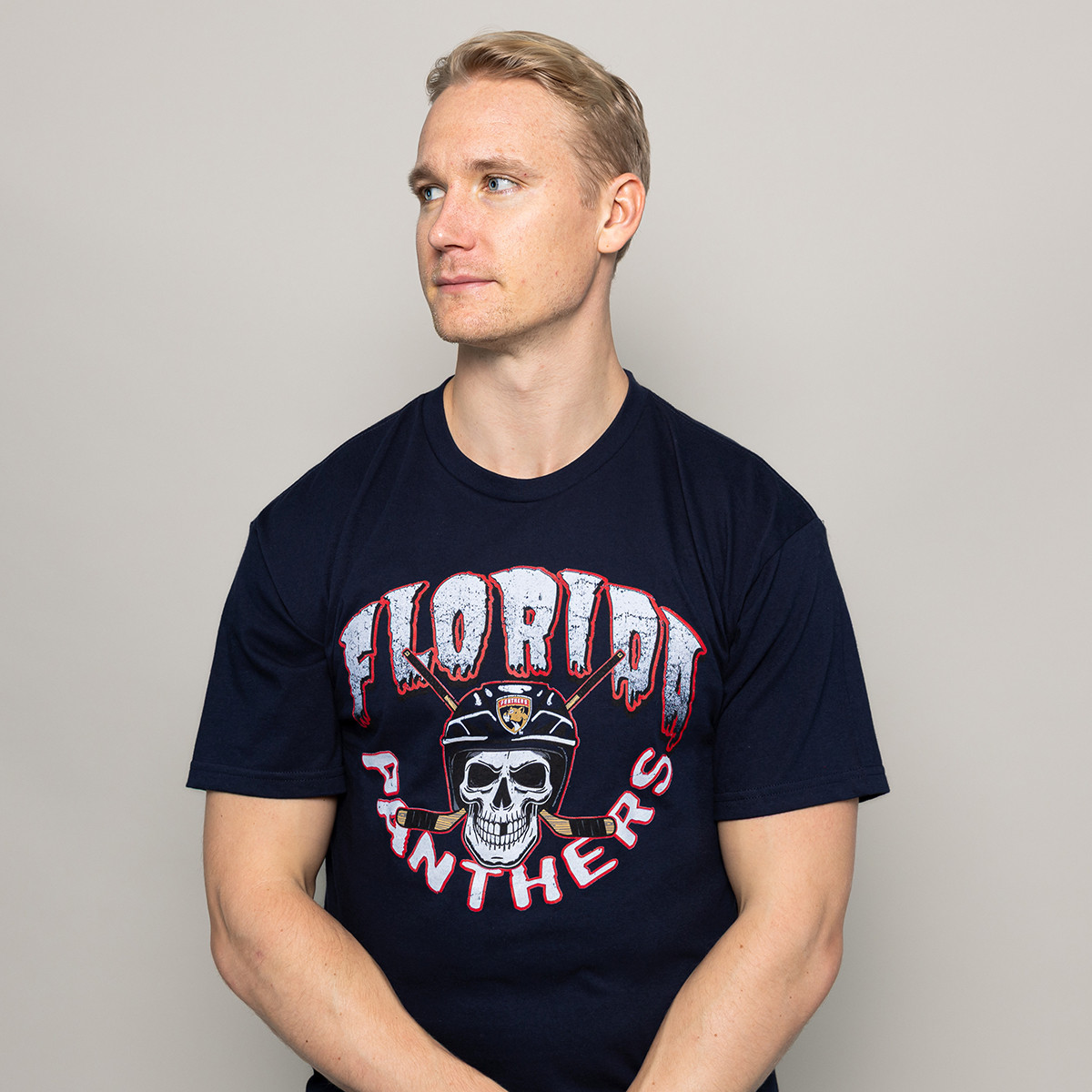 Florida Panthers Spoockey Skull T-Shirt
