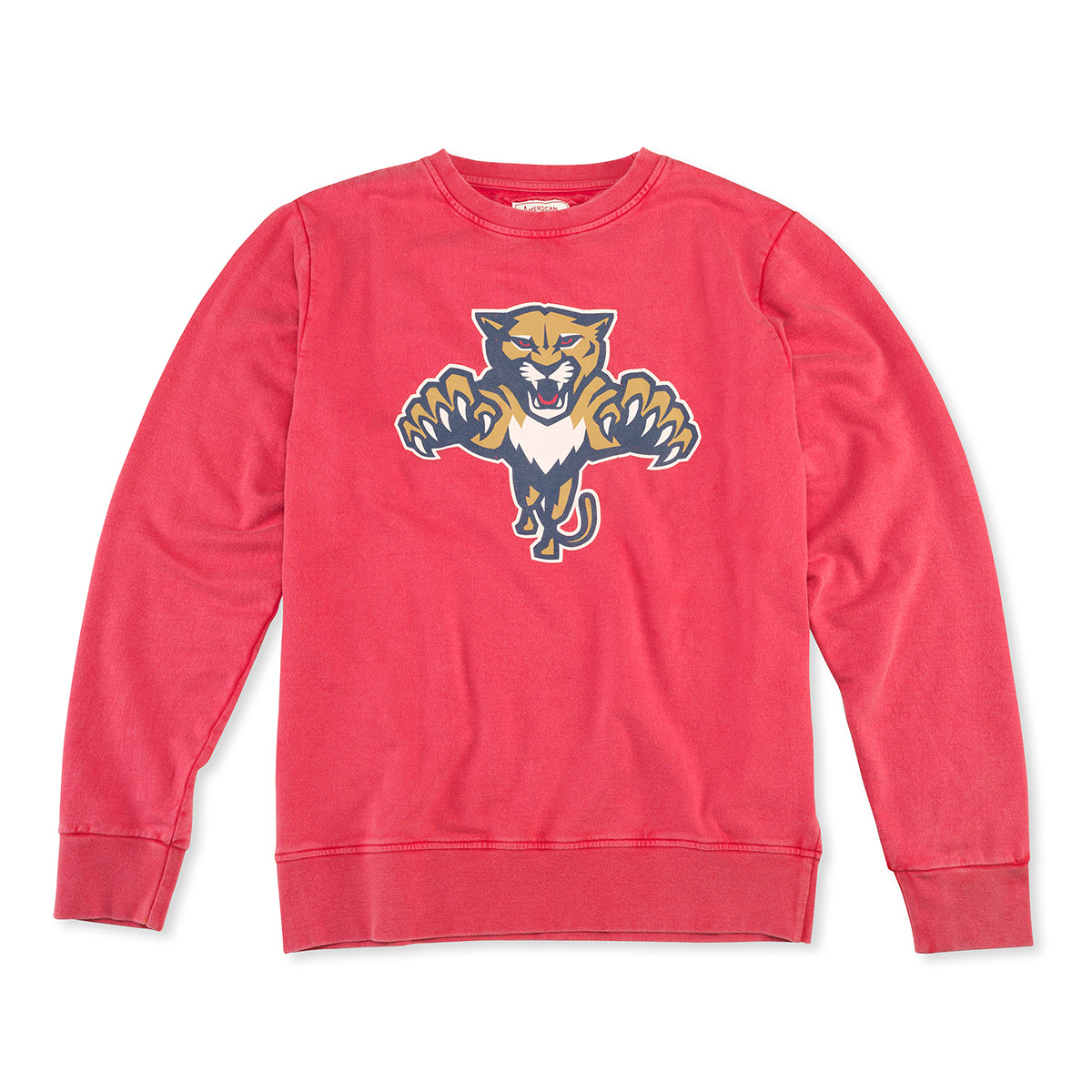 Florida Panthers Leaping Cat Sunday Crew Neck Sweatshirt - FLA