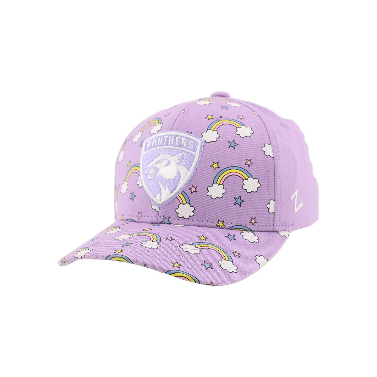 Florida Panthers Youth Girls Rainbows Purple Cap